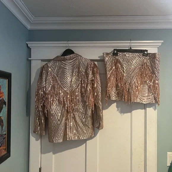 Any Old Iron Fringe Set - XL - NWT Includes Jacket and Shorts - Picture 8 of 11